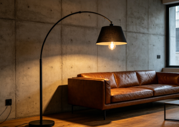 Industrial Style Arc Living Room Lamp